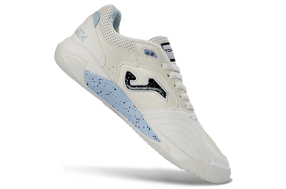 Chuteira Futsal Joma Top Flex Rebound IC Bege e Azul