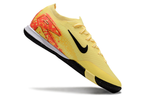 Chuteira Futsal Nike Mercurial Air Zoom Vapor 16 IC - Amarela, Laranja e Preta lateral em destaque