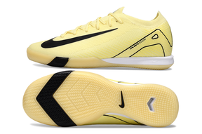 Chuteira Futsal Nike Mercurial Air Zoom Vapor 16 IC - Amarela e Preta com design destacado e sola inovadora.