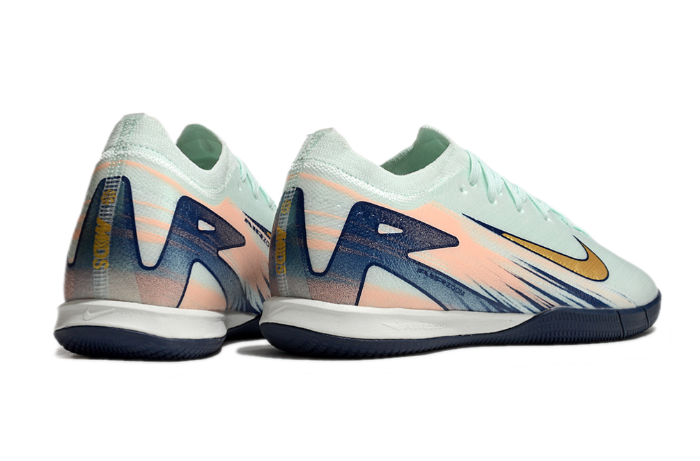 Chuteira Futsal Nike Mercurial Air Zoom Vapor 16 IC - Azul em destaque na cor azul vibrante com design aerodinâmico.