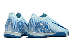 Chuteira Futsal Nike Mercurial Air Zoom Vapor 16 IC - Azul em azul vibrante, ideal para velocidade e controle.