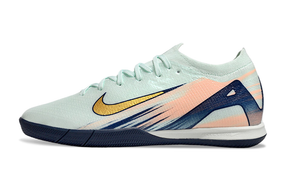 Chuteira Futsal Nike Mercurial Air Zoom Vapor 16 IC - Azul em design vibrante e aerodinâmico.