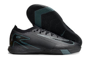 Chuteira Futsal Nike Mercurial Air Zoom Vapor 16 IC - Preta com design moderno e sola adequada para quadras indoor.