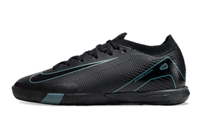 Chuteira Futsal Nike Mercurial Air Zoom Vapor 16 IC - Preta lateral com design moderno e tecnologia avanzada.