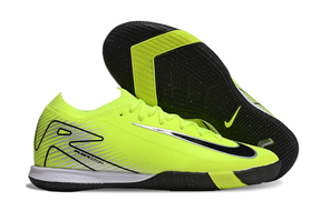 Chuteira Futsal Nike Mercurial Air Zoom Vapor 16 IC - Verde e Preta com design vibrante e sola de borracha