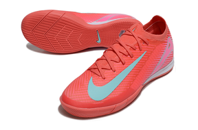 Chuteira Futsal Nike Mercurial Air Zoom Vapor 16 IC - Vermelha e Azul com design aerodinâmico e tecnologia Air Zoom.