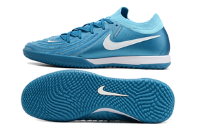 Chuteira Futsal Nike Phantom GX II IC - Azul "Mad ambition Pack" com design inovador e sola IC para futsal.