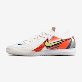 Chuteira Futsal Nike Phantom GX II IC "Barna Pack" em design vibrante, ideal para jogos indoor.
