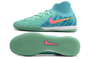 Chuteira Futsal Nike Phantom Luna IC - Azul e Verde com design inovador e sola IC