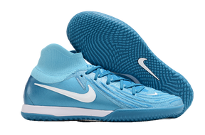 Chuteira Futsal Nike Phantom Luna IC - Azul "Mad ambition Pack" com design inovador e aderência superior.