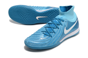 Chuteira Futsal Nike Phantom Luna IC - Azul "Mad ambition Pack" com solado IC e design inovador.