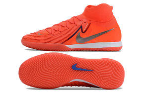 Chuteira Futsal Nike Phantom Luna IC - Vermelha "Halaand" em vermelho vibrante para futsal.