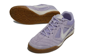 Chuteira Futsal Supreme X Nike SB Gato IC Azul em destaque, vista lateral e inferior.