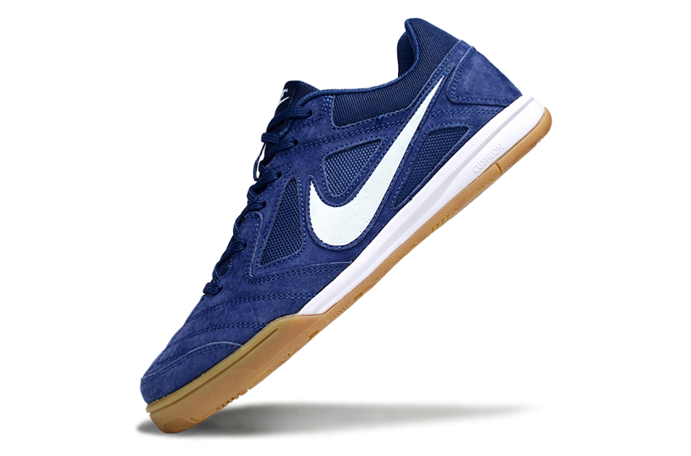 Chuteira Futsal Supreme X Nike SB Gato IC Azul em tonalidade azul, ideal para futsal com excelente controlo de bola.