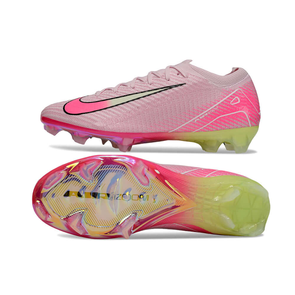 Chuteira Nike Air Zoom Mercurial FG Vapor 16 Rosa, design inovador para velocidade e controle em campo.