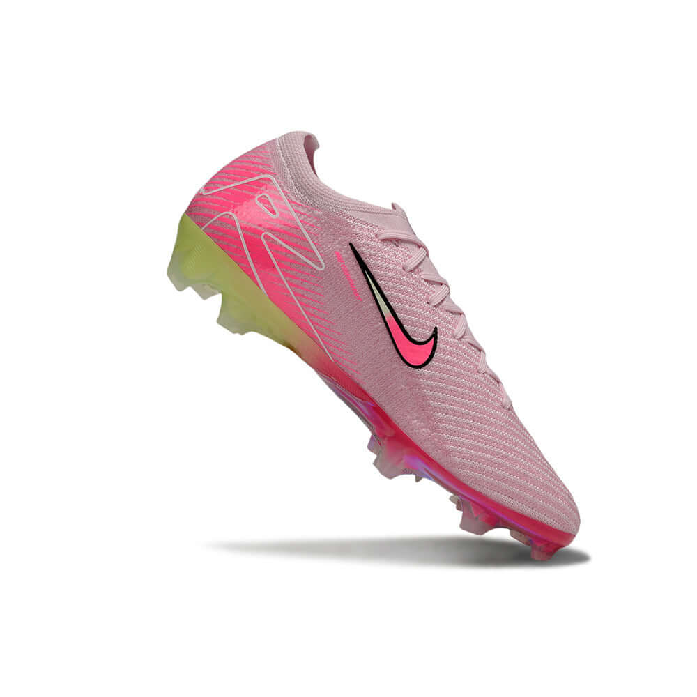 Chuteira Nike Air Zoom Mercurial FG Vapor 16 Rosa em destaque, ideal para velocidade e controle em campo.