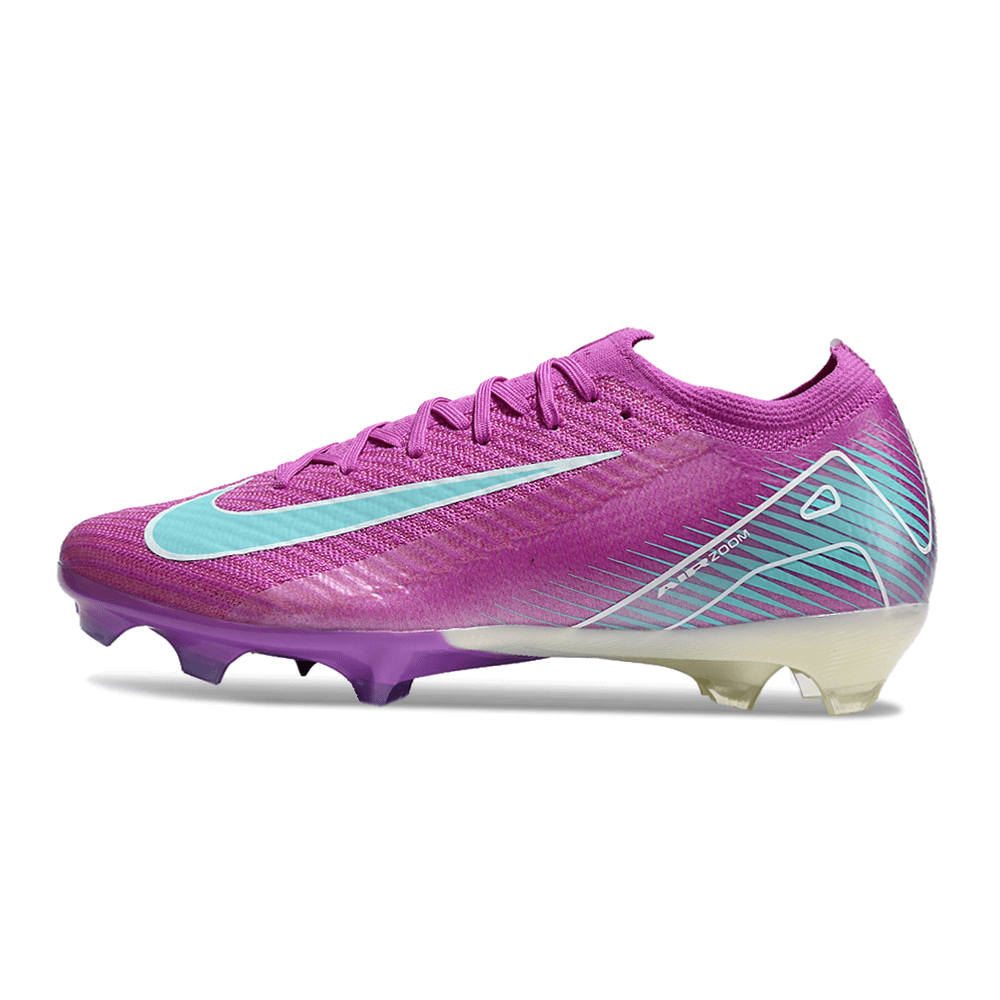 Chuteira Nike Air Zoom Mercurial FG Vapor 16 Roxa em design moderno e vibrante para desempenho em campo.