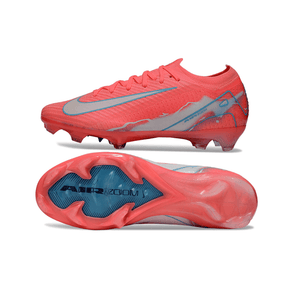 Chuteira Nike Air Zoom Mercurial FG Vapor 16 Vermelha vista lateral e inferior com detalhe do solado