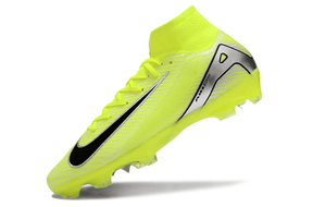 Chuteira Nike Air Zoom Mercurial Superfly 10 Elite FG amarelo brilhante com design aerodinâmico e ajuste anatómico