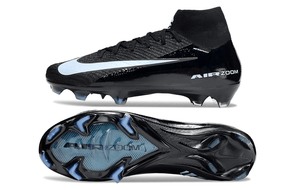 Chuteira Nike Air Zoom Mercurial Superfly 10 Elite FG Preta - Pack Shadow com design moderno e sola para gramados