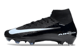 Chuteira Nike Air Zoom Mercurial Superfly 10 Elite FG Preta - Pack Shadow, ideal para velocidade e performance em campos de relva natural.
