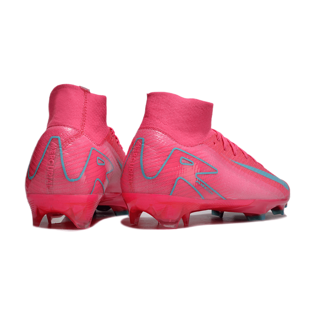 Chuteira Nike Air Zoom Mercurial Superfly 10 Elite FG Rosa vista traseira