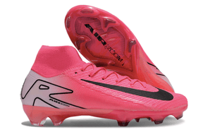 Chuteira Nike Air Zoom Mercurial Superfly 10 Elite FG Rosa em cor rosa vibrante, ideal para controle e velocidade no campo.