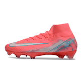 Chuteira Nike Air Zoom Mercurial Superfly 10 Elite FG Vermelha em destaque, ideal para velocidade e controle no futebol.