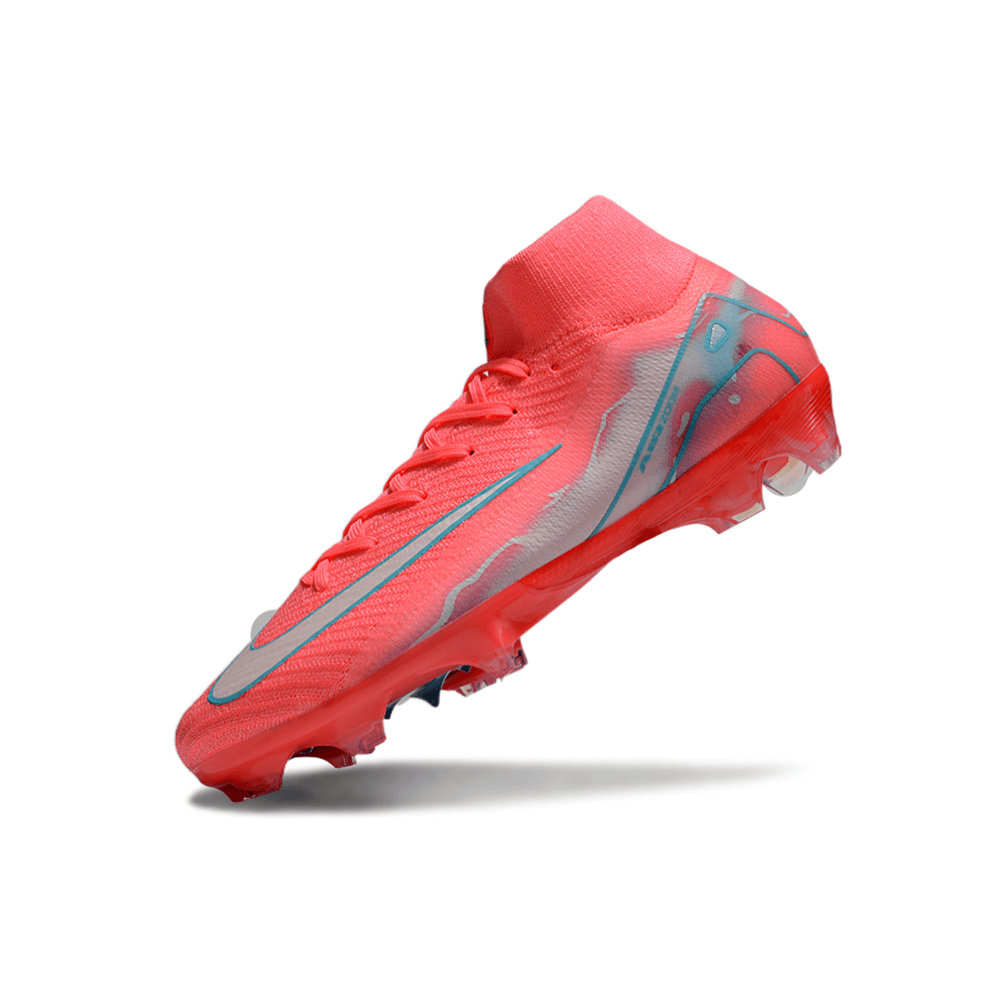 Chuteira Nike Air Zoom Mercurial Superfly 10 Elite FG Vermelha em destaque sobre fundo branco.