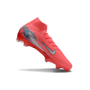 Chuteira Nike Air Zoom Mercurial Superfly 10 Elite FG Vermelha em destaque, mostrando design e tecnologia inovadora.