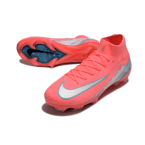 Chuteira Nike Air Zoom Mercurial Superfly 10 Elite FG Vermelha em destaque, mostra lateral e sola.
