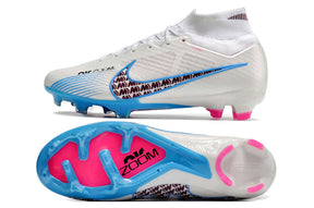 Chuteira Nike Air Zoom Mercurial Superfly 9 Elite FG com design moderno e sola colorida.