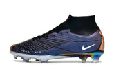 Chuteira Nike Air Zoom Mercurial Superfly 9 Elite FG em destaque com tecnologia avançada e design moderno.