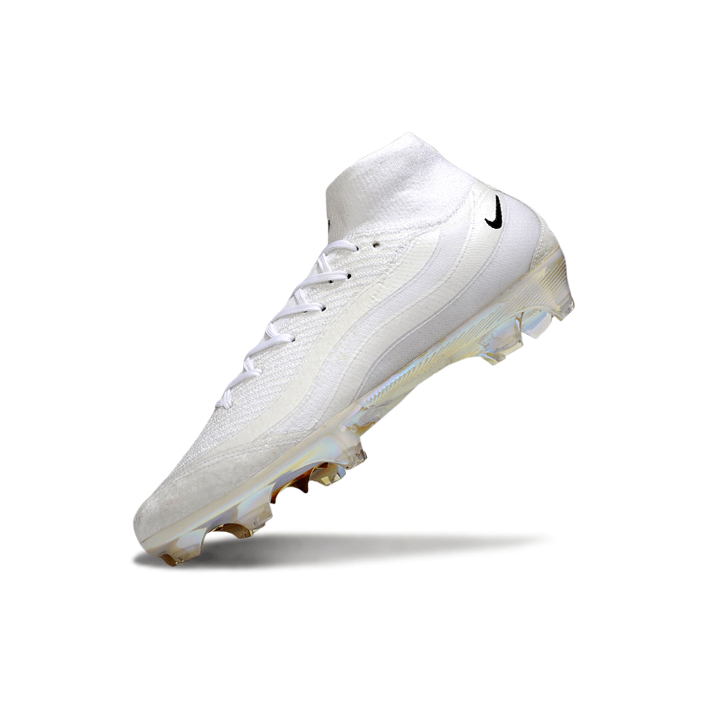 Chuteira Nike Air Zoom Mercurial Superfly Air Max 95 Elite FG Branca em destaque