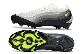 Chuteira Nike AIR Zoom Mercurial Vapor 16 Elite AIR MAX 95 FG - Branca e Preta com design moderno e tecnologia avançada.