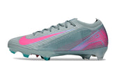Chuteira Nike AIR Zoom Mercurial Vapor 16 Elite FG - Azul e Rosa - Pack Prism lado direito