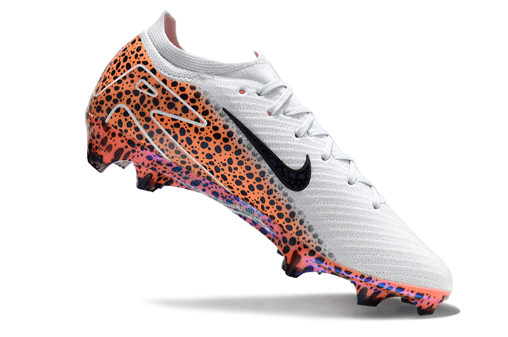 Chuteira Nike Air Zoom Mercurial Vapor 16 Elite FG com design inovador e cores vibrantes.