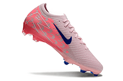 Chuteira Nike Air Zoom Mercurial Vapor 16 Elite FG Laranja e Azul em destaque