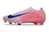 Chuteira Nike Air Zoom Mercurial Vapor 16 Elite FG Laranja e Azul com design aerodinâmico e tecnologia Air Zoom.