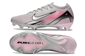 Chuteira Nike Air Zoom Mercurial Vapor 16 Elite FG - Prata e Rosa vista lateral e sola