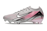 Chuteira Nike Air Zoom Mercurial Vapor 16 Elite FG - Prata e Rosa, design inovador e tecnologia para velocidade em campo.