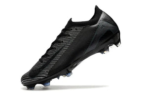 Chuteira Nike Air Zoom Mercurial Vapor 16 Elite FG - Preto, vista lateral da chuteira em preto com detalhes em azul.