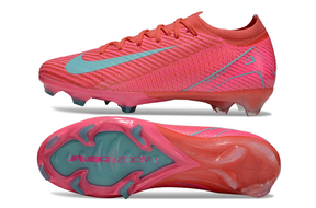 Chuteira Nike Air Zoom Mercurial Vapor 16 Elite FG - Rosa e Azul - Pack Mad Energy com design vibrante e tecnologia avançada.