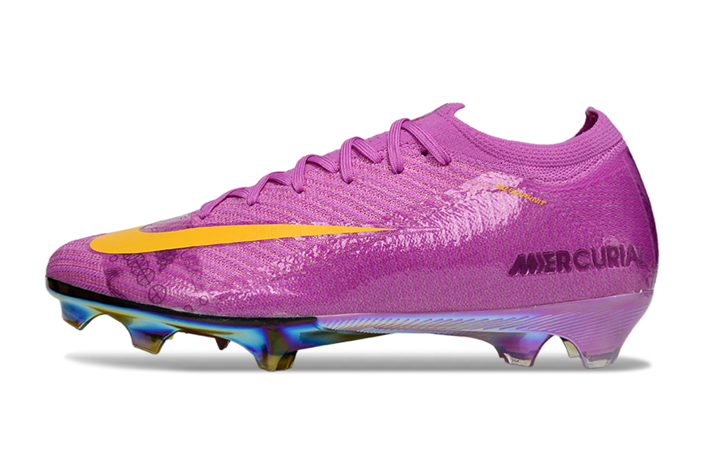Chuteira Nike Air Zoom Mercurial Vapor 16 Elite FG - Roxa com design vibrante e tecnologia avançada.