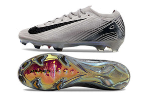 Chuteira Nike Air Zoom Mercurial Vapor 16 Edição Especial Elite FG Cinza e Preta com design premium e tecnologia avançada.