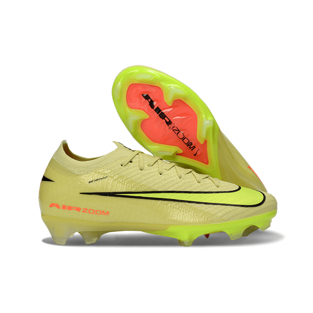 Chuteira Nike Air Zoom Mercurial Vapor 16 Mad Voltage Pack com detalhes em amarelo e solado inovador