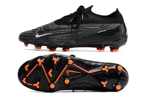 Chuteira Nike Gripknit Phantom GX Elite Dynamic Fit FG Preta e Laranja