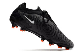 Chuteira Nike Gripknit Phantom GX Elite Dynamic Fit FG Preta e Laranja