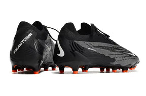 Chuteira Nike Gripknit Phantom GX Elite Dynamic Fit FG Preta e Laranja
