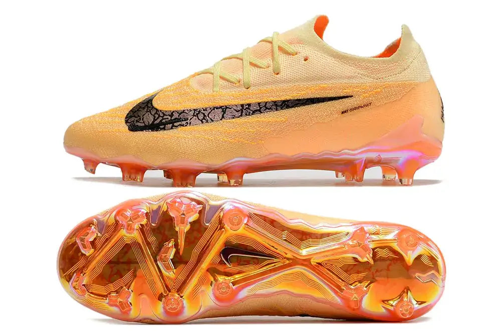 Chuteira Nike Gripknit Phantom GX Elite FG Laranja